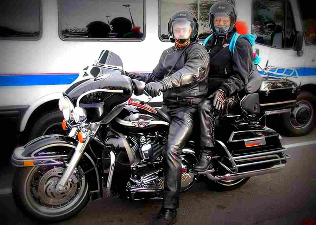 Harley Davidson 1340 Electra Glide Classic FLHTC (reduced effect) 1991 2 motorbike A4 Photo Print