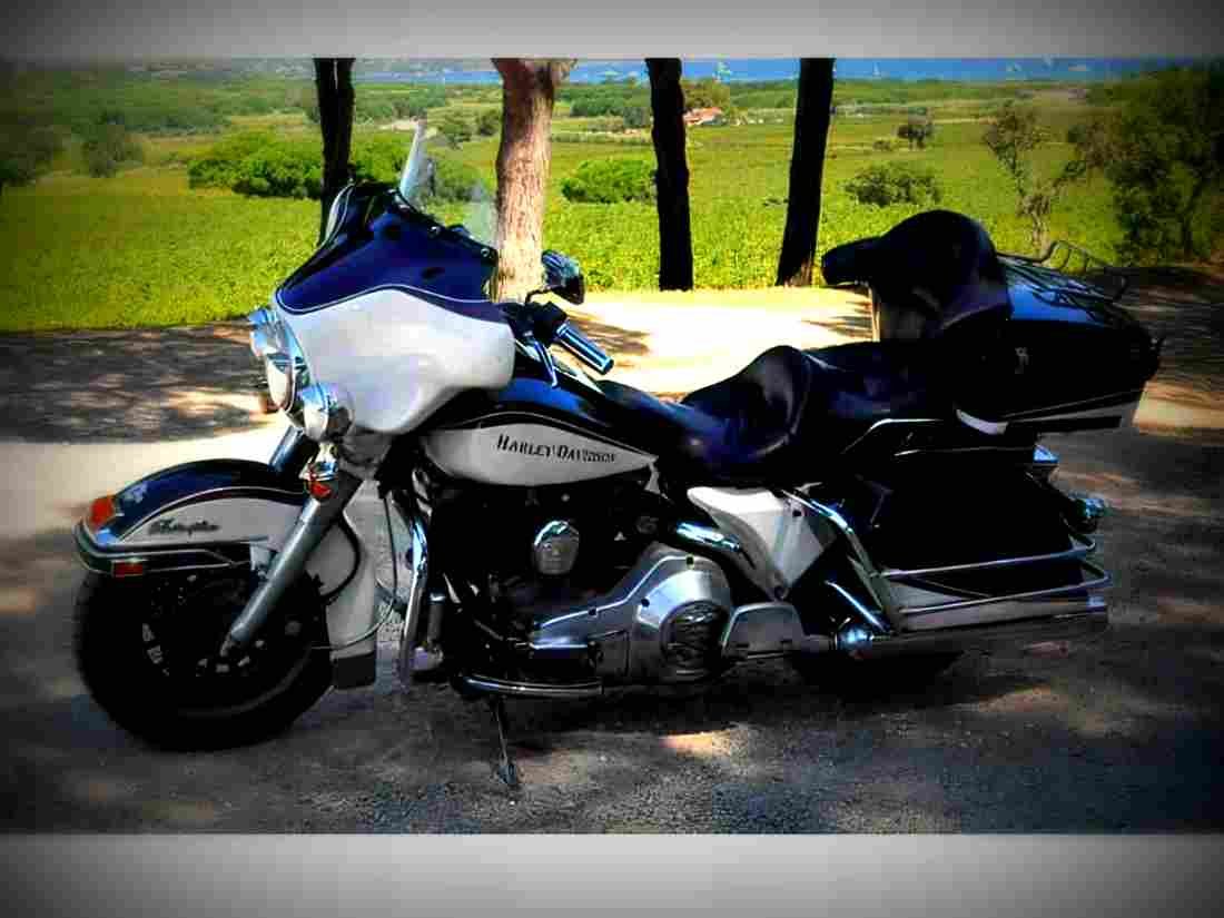 Harley Davidson 1340 Electra Glide FLHT 1986 2 motorbike A4 Photo Print