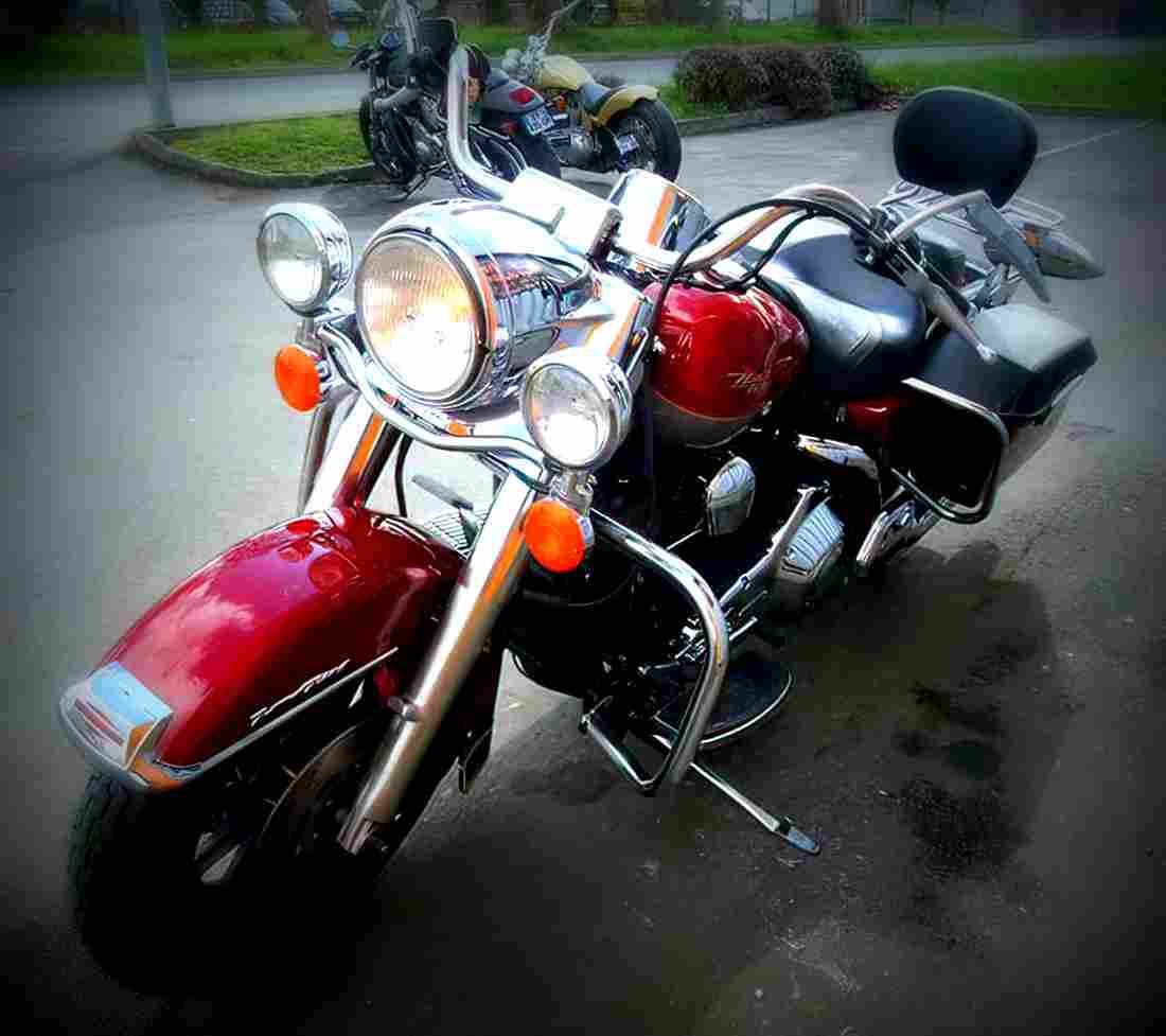 Harley Davidson 1340 Electra Glide Road King 1994 6 motorbike A4 Photo Print