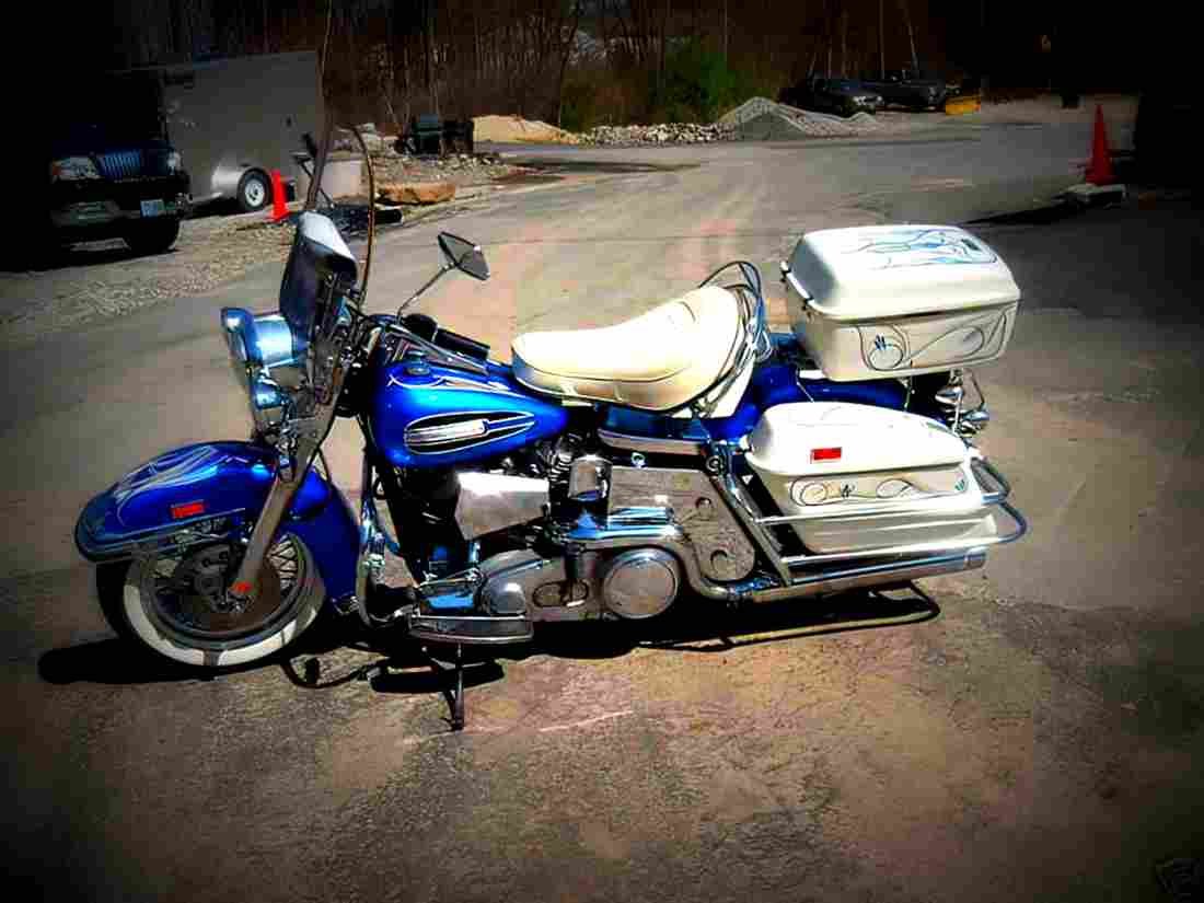 Harley Davidson 1340 Electra Glide Sport FLHS (reduced effect) 1991 2 motorbike A4 Photo Print