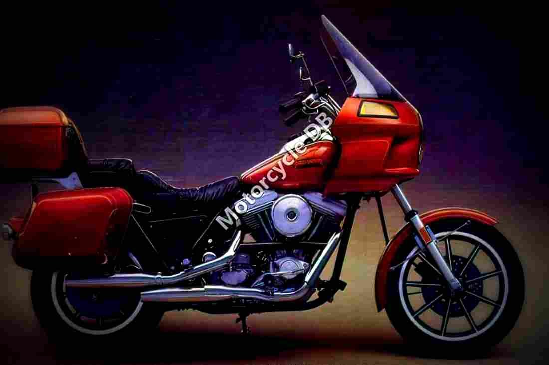 Harley Davidson 1340 FLTC (with sidecar) 1988 3 motorbike A4 Photo Print