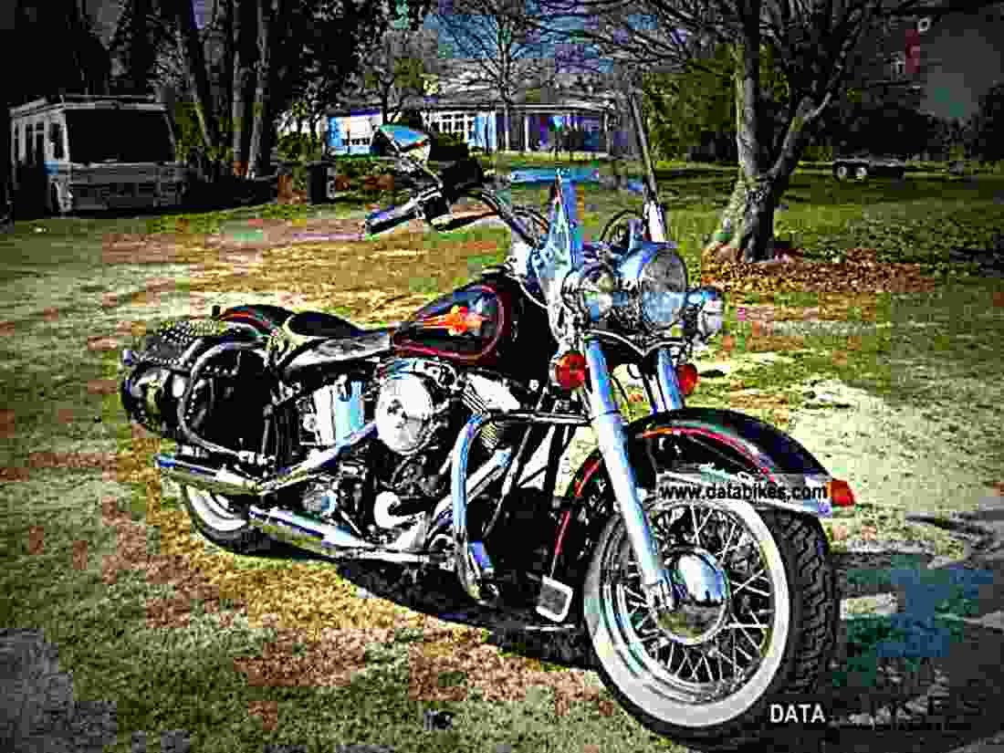 Harley Davidson 1340 Heritage Softail Custom 1993 4 motorbike A4 Photo Print