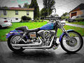 Harley Davidson 1340 Low Rider Convertible 1993 5 motorbike A4 Photo Print