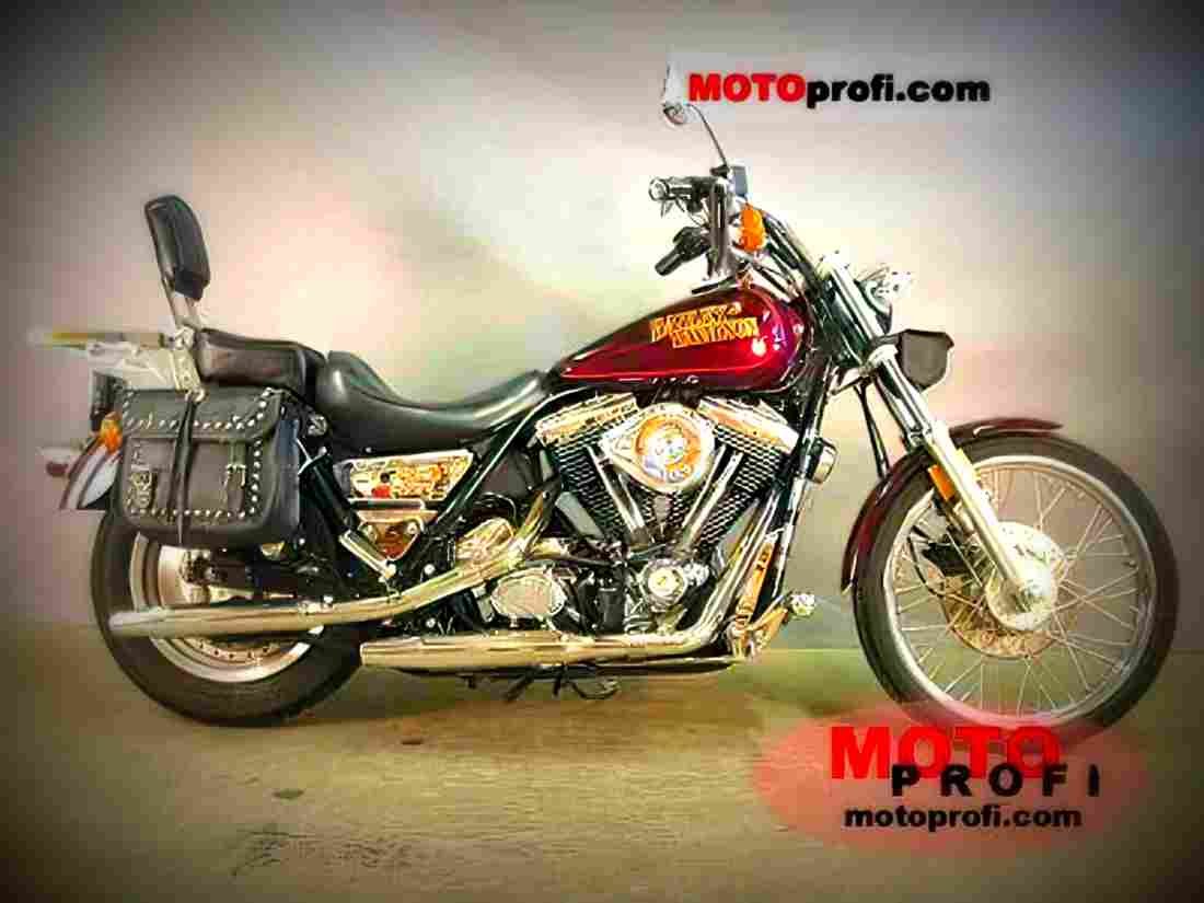 Harley Davidson 1340 Low Rider Custom 1993 1 motorbike A4 Photo Print