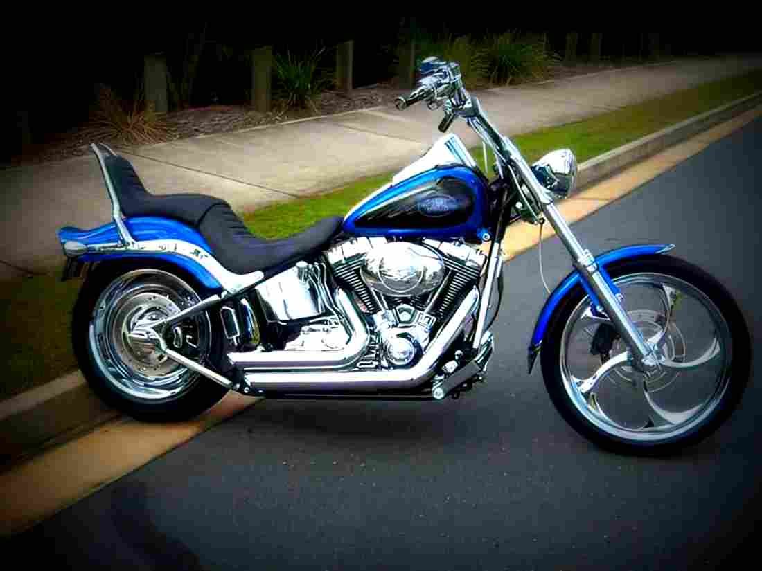 Harley Davidson 1340 Low Rider Custom FXLR 1991 2 motorbike A4 Photo Print