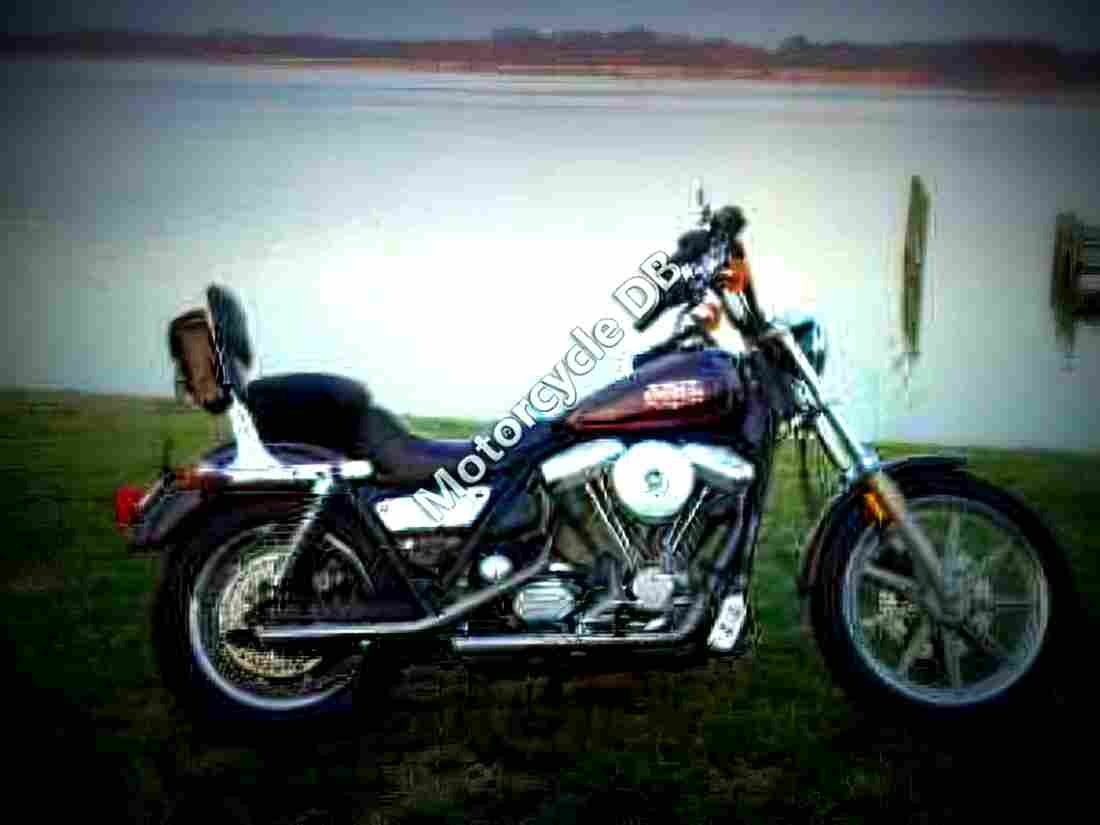 Harley Davidson 1340 Low Rider Custom FXLR 1992 3 motorbike A4 Photo Print