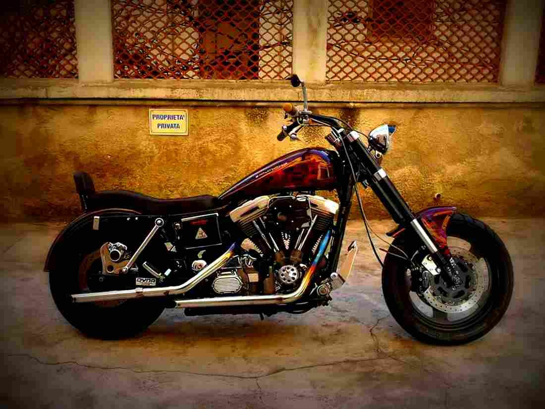 Harley Davidson 1340 Low Rider Custom FXLR 1992 5 motorbike A4 Photo Print