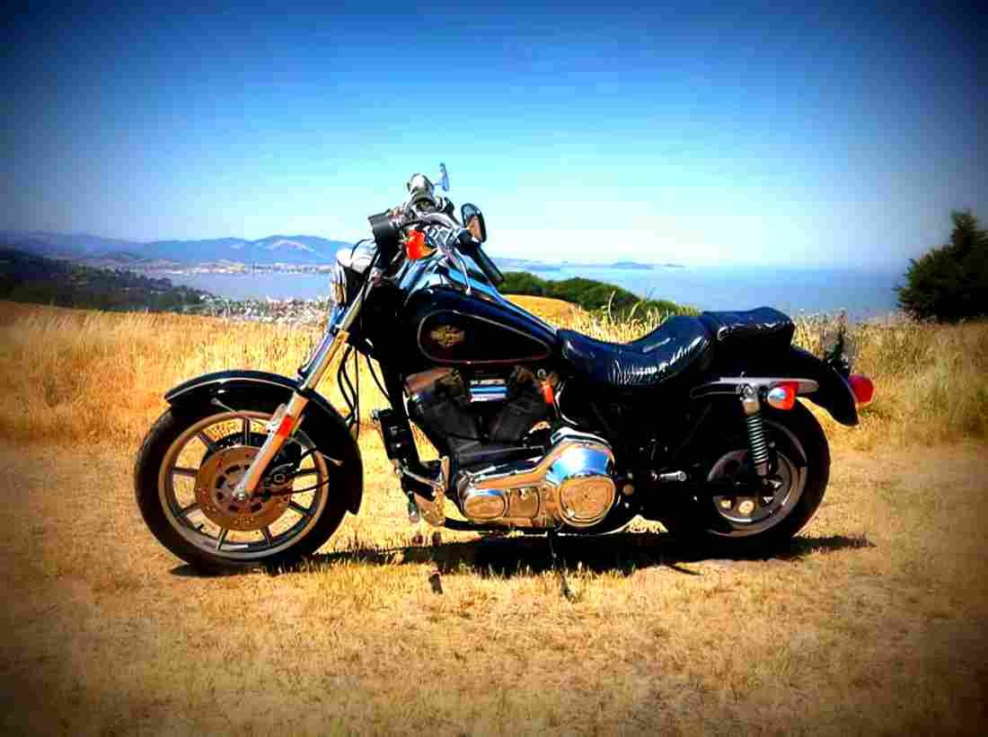Harley Davidson 1340 Low Rider Custom FXRS 1986 3 motorbike A4 Photo Print