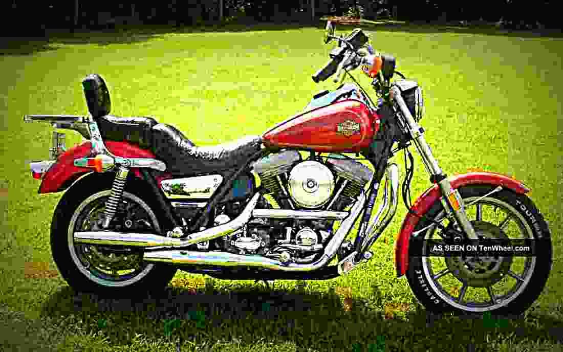 Harley Davidson 1340 Low Rider Custom FXRS 1986 4 motorbike A4 Photo Print