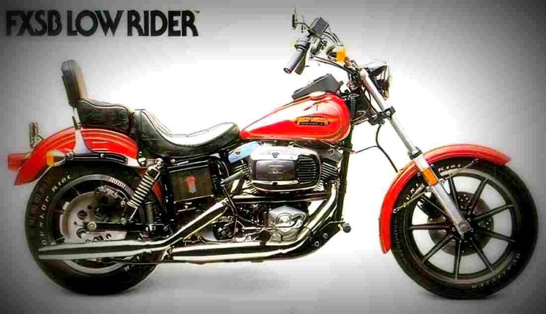 Harley Davidson 1340 Low Rider FXRS 1988 4 motorbike A4 Photo Print