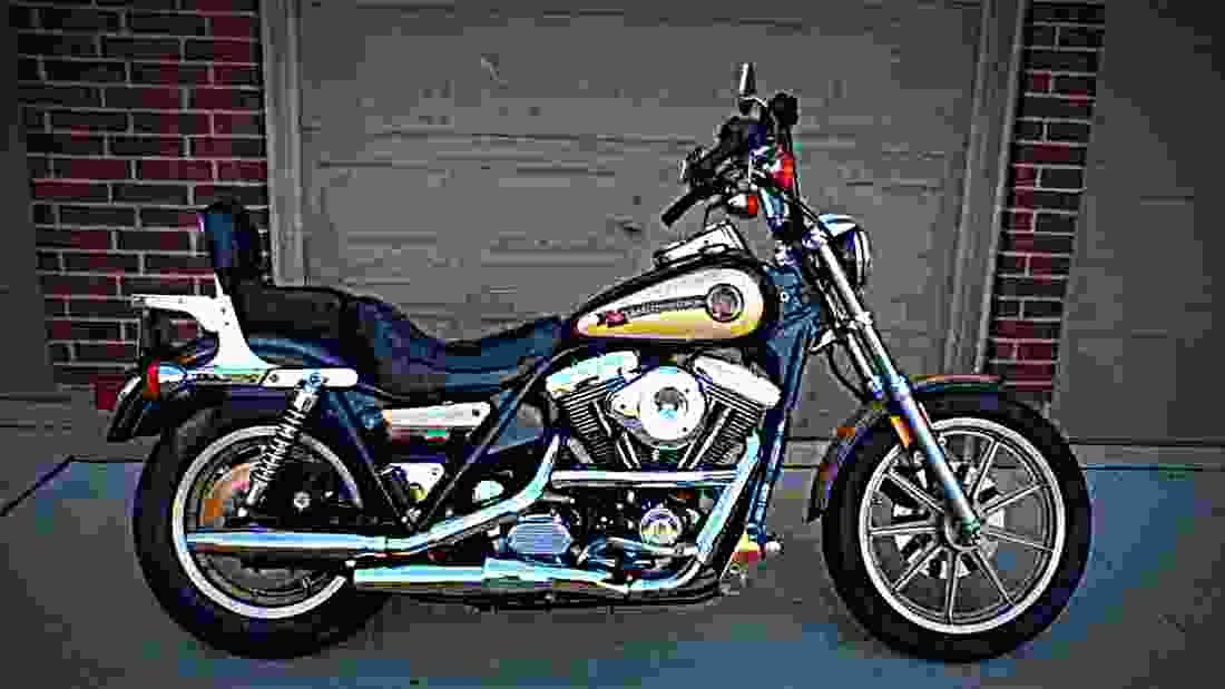 Harley Davidson 1340 Low Rider FXRS 1989 6 motorbike A4 Photo Print