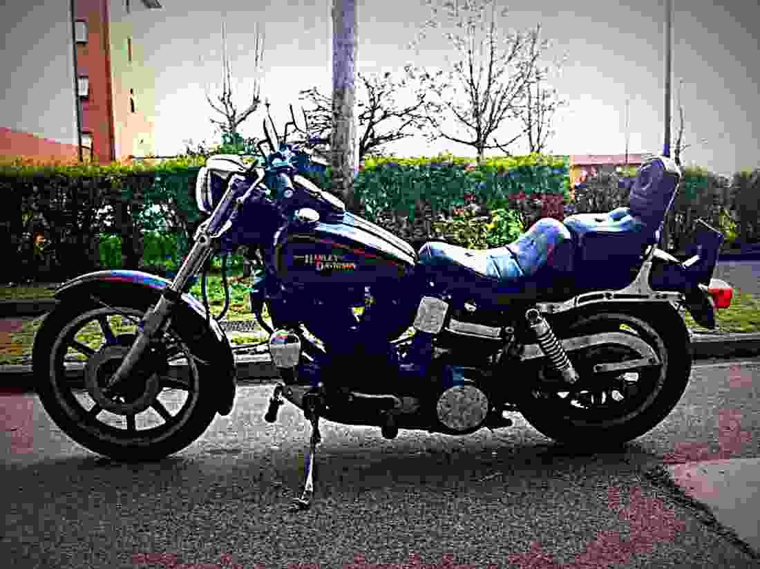 Harley Davidson 1340 Low Rider FXS 1980 3 motorbike A4 Photo Print