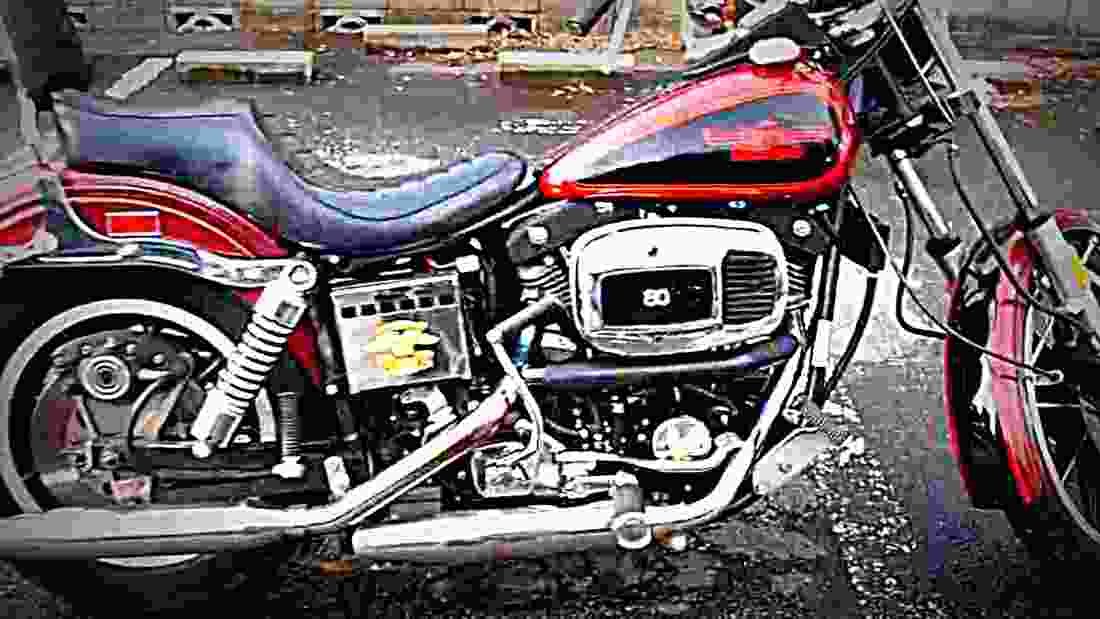 Harley Davidson 1340 Low Rider FXS 1980 5 motorbike A4 Photo Print