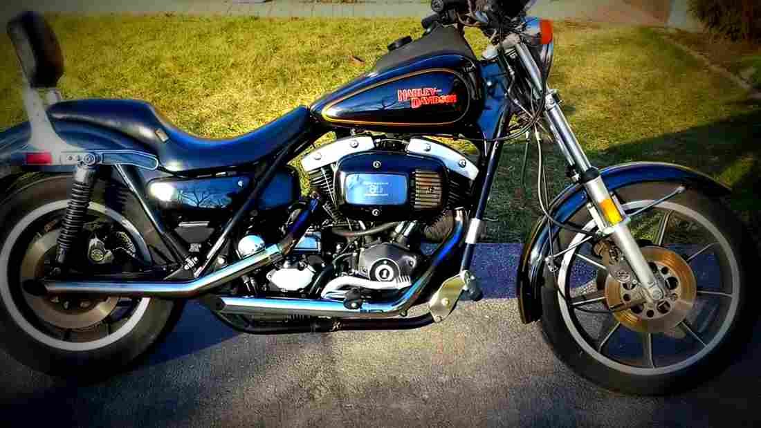 Harley Davidson 1340 Low Rider FXSB 1982 2 motorbike A4 Photo Print