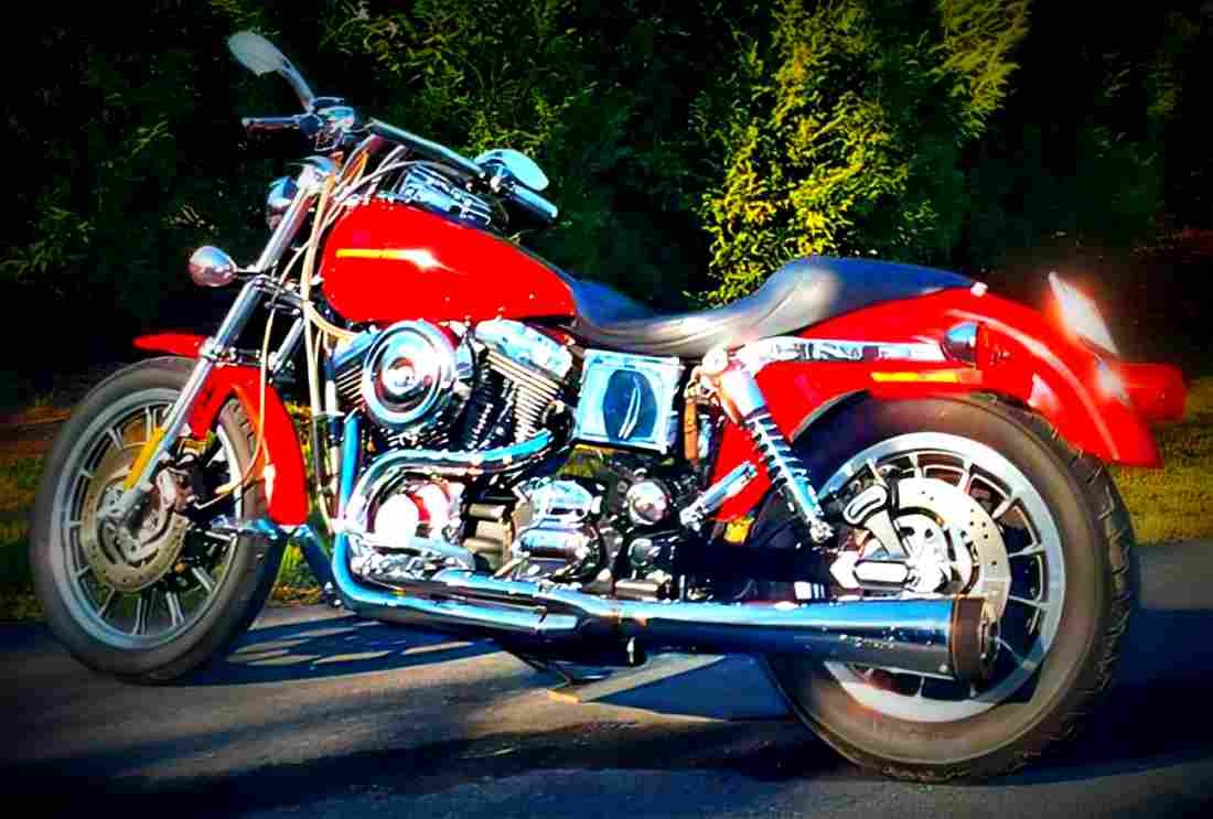 Harley Davidson 1340 Low Rider FXSB 1982 3 motorbike A4 Photo Print