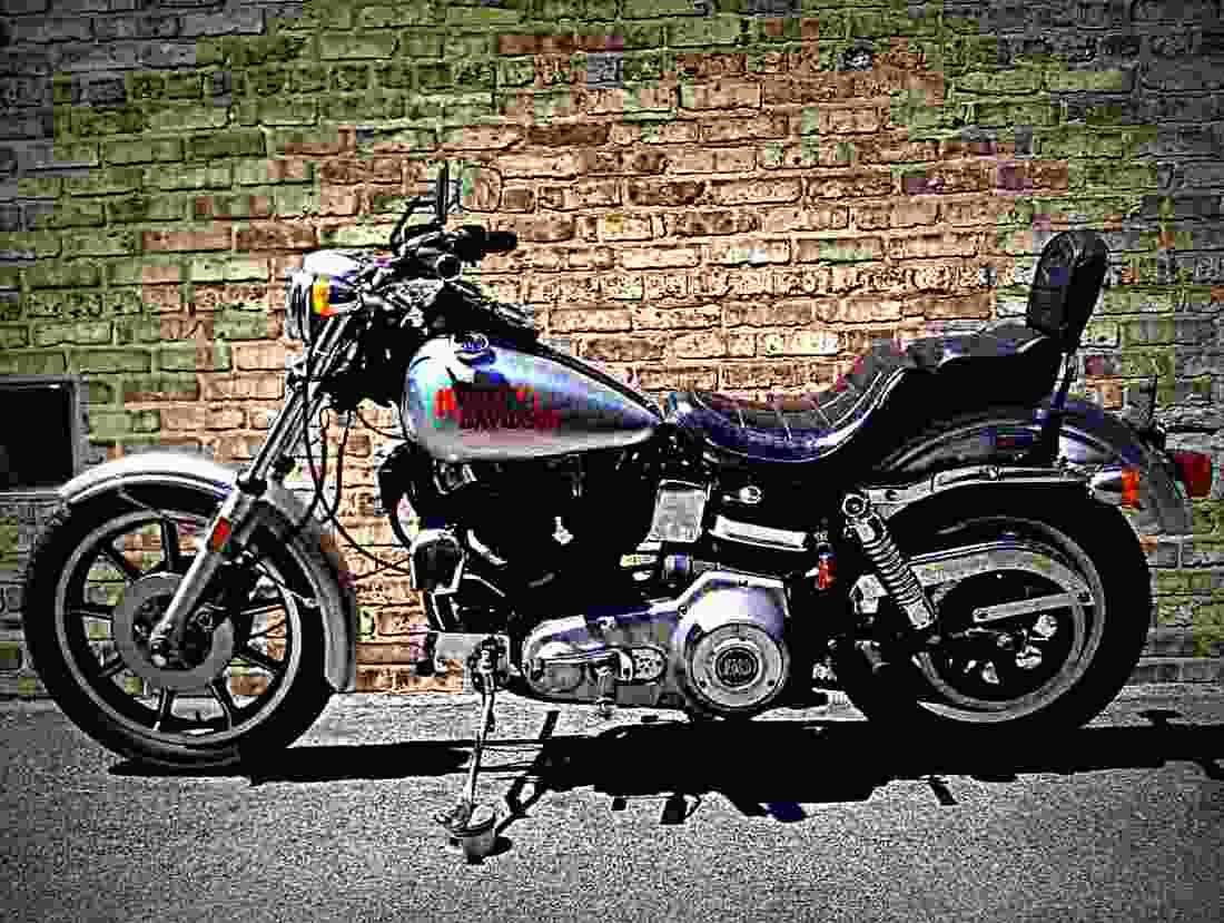 Harley Davidson 1340 Low Rider FXSB 1983 2 motorbike A4 Photo Print