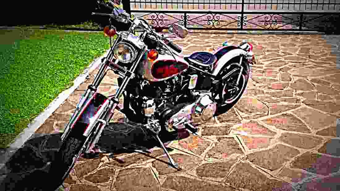 Harley Davidson 1340 Low Rider FXSB 1984 1 motorbike A4 Photo Print