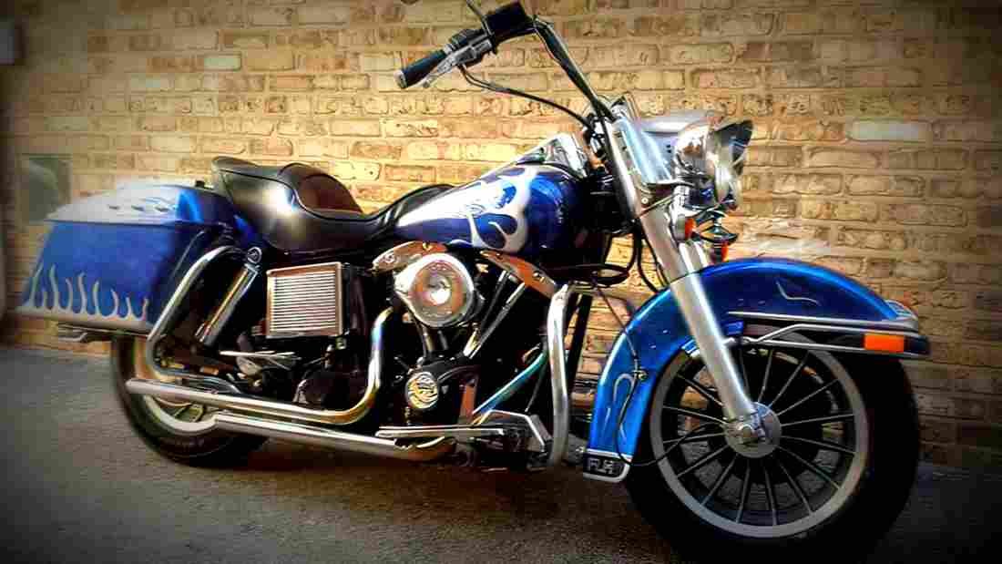 Harley Davidson 1340 Low Rider FXSB 1985 5 motorbike A4 Photo Print