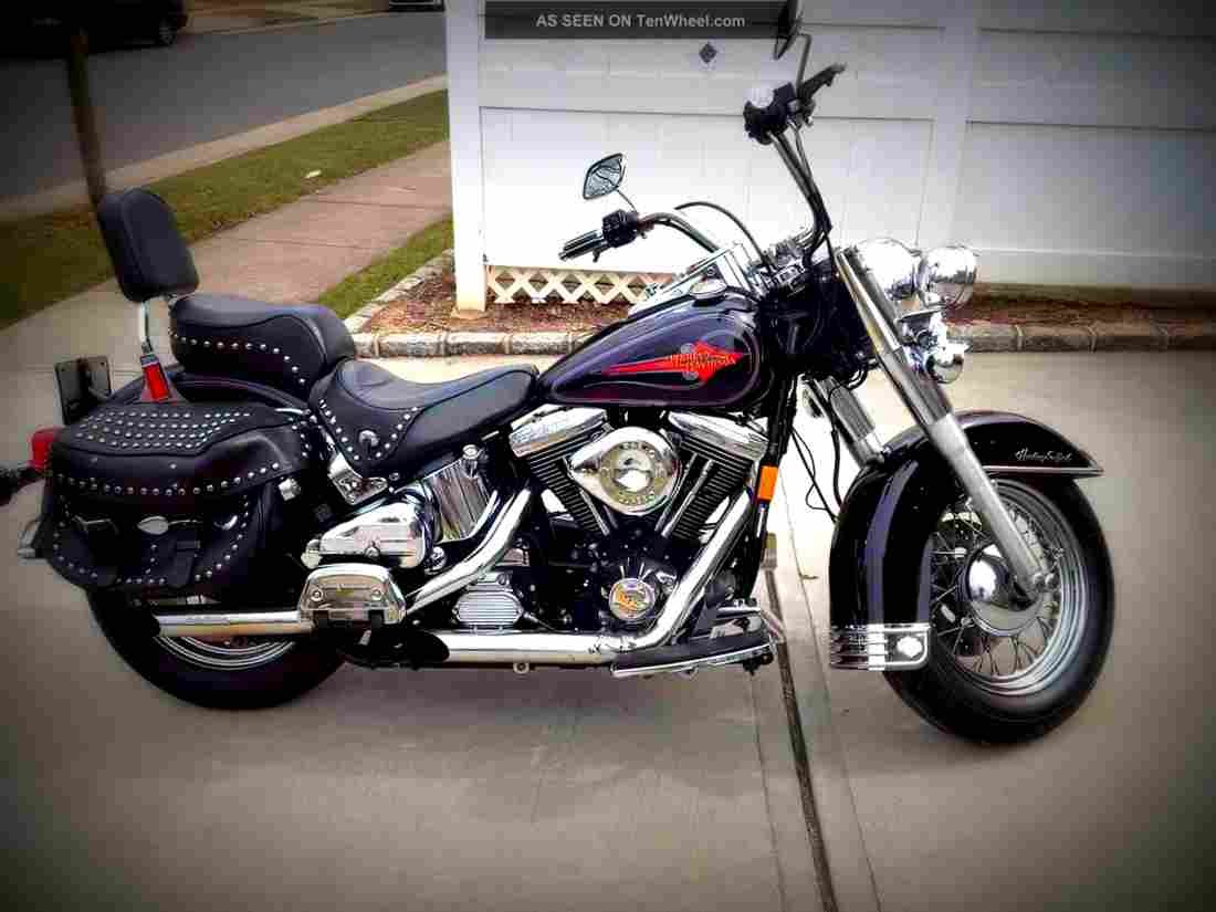 Harley Davidson 1340 Softail Custom 1993 5 motorbike A4 Photo Print