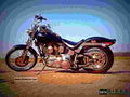 Harley Davidson 1340 Softail Custom FXSTC 1990 2 motorbike A4 Photo Print