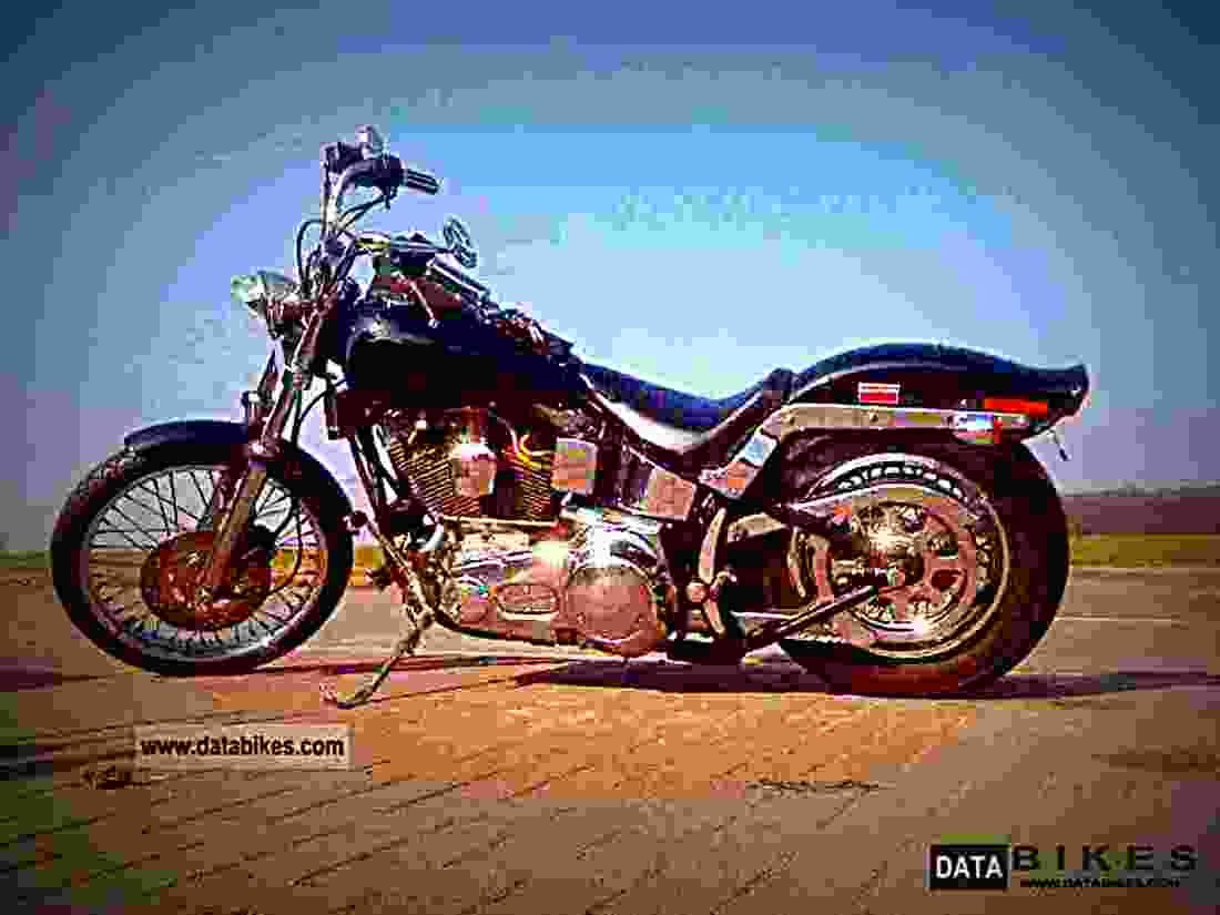 Harley Davidson 1340 Softail Custom FXSTC 1990 2 motorbike A4 Photo Print