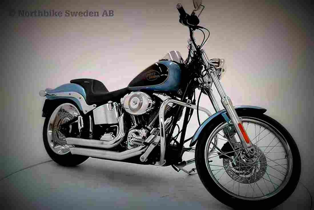 Harley Davidson 1340 Softail FXST 1985 4 motorbike A4 Photo Print