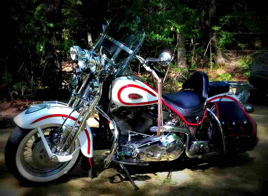 Harley Davidson 1340 Softail FXST 1987 3 motorbike A4 Photo Print