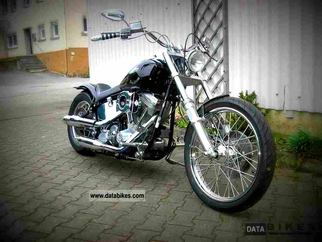 Harley Davidson 1340 Softail FXST 1989 5 motorbike A4 Photo Print