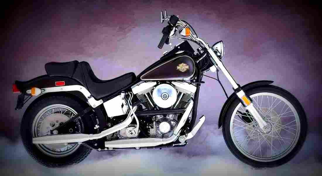 Harley Davidson 1340 Softail FXST 1990 3 motorbike A4 Photo Print