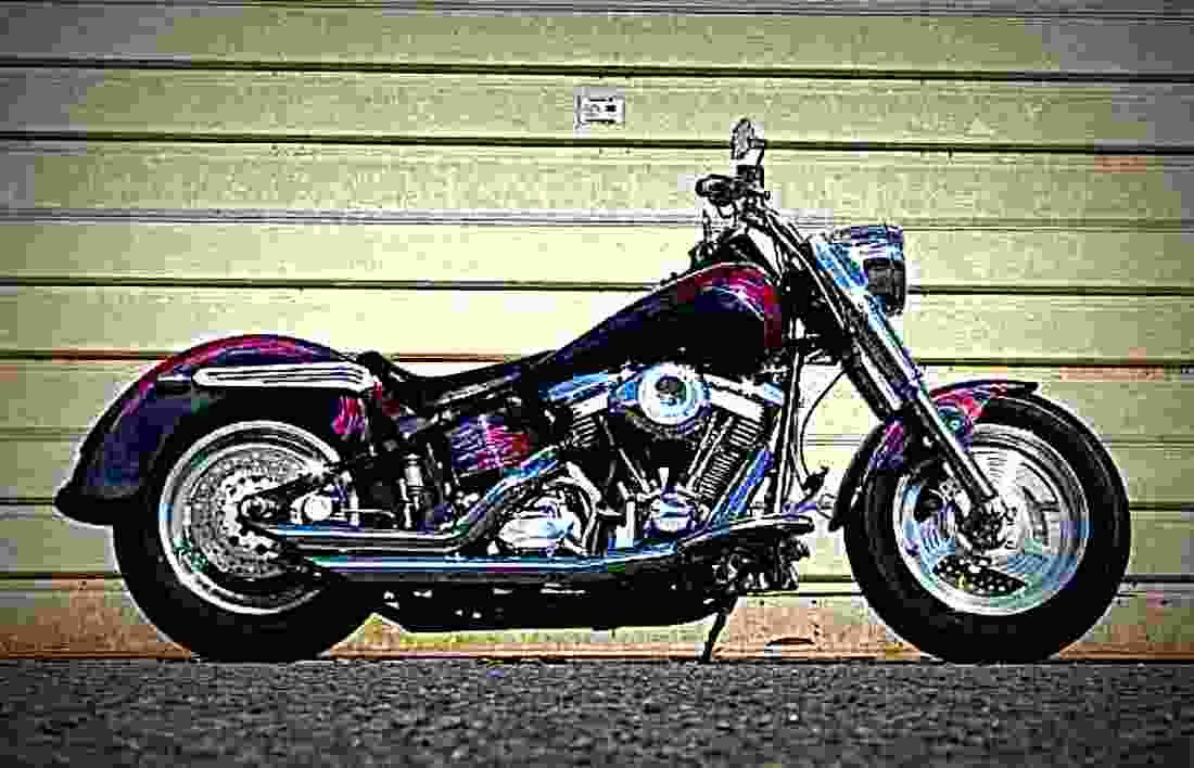 Harley Davidson 1340 Softail Fat Boy 1993 3 motorbike A4 Photo Print