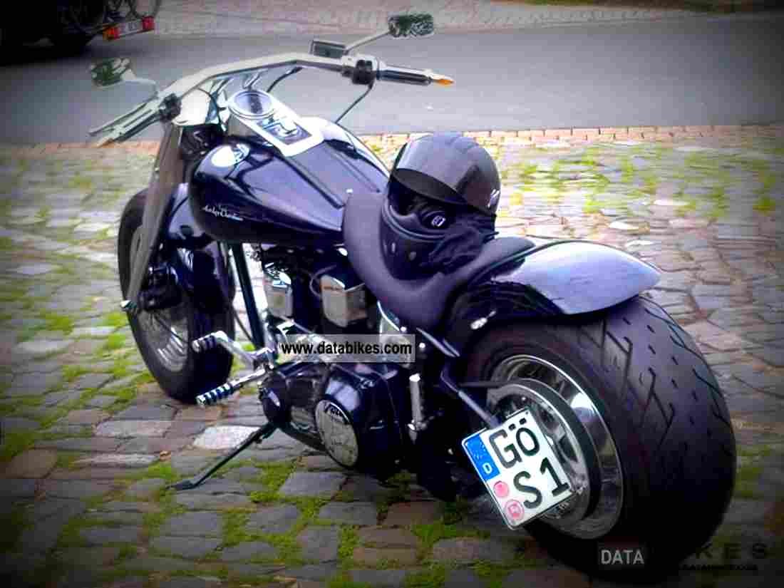 Harley Davidson 1340 Softail Fat Boy 1995 1 motorbike A4 Photo Print