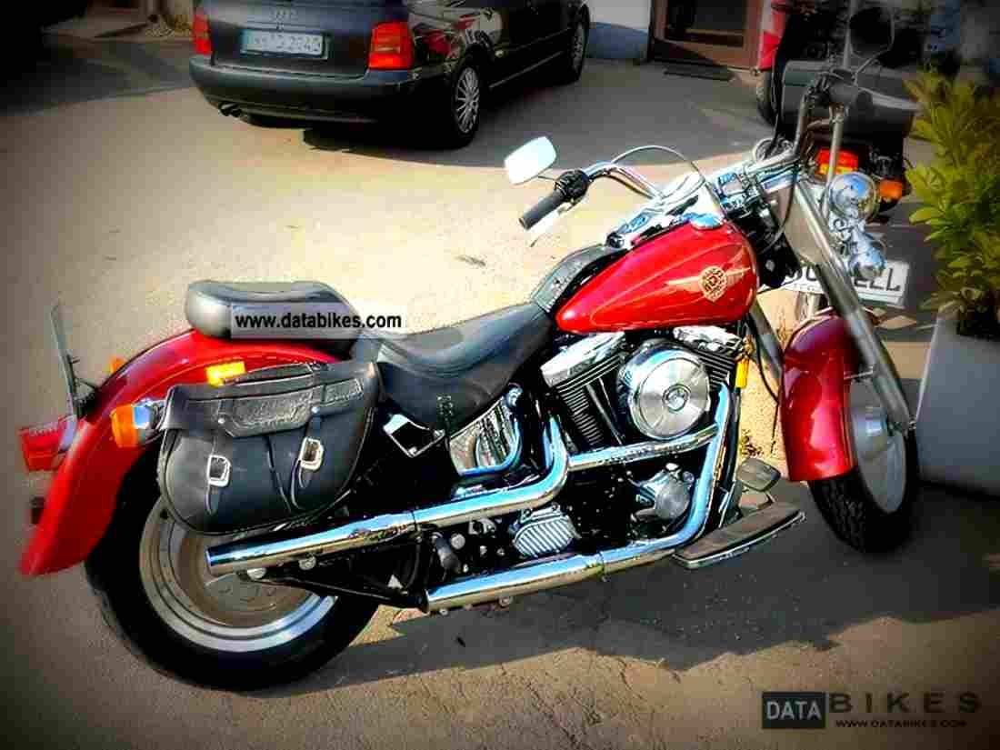 Harley Davidson 1340 Softail Fat Boy 1995 2 motorbike A4 Photo Print