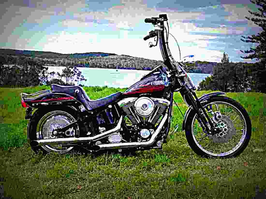 Harley Davidson 1340 Softail Springer 1995 4 motorbike A4 Photo Print