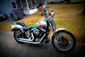Harley Davidson 1340 Softail Springer (reduced effect) 1989 1 motorbike A4 Photo Print