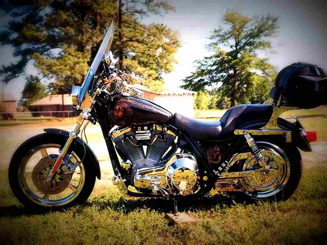 Harley Davidson 1340 Sport Glide FXRT 1991 2 motorbike A4 Photo Print