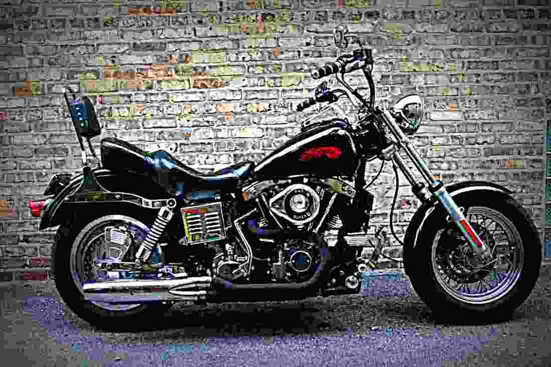 Harley Davidson 1340 Sturgis FXB 1981 3 motorbike A4 Photo Print