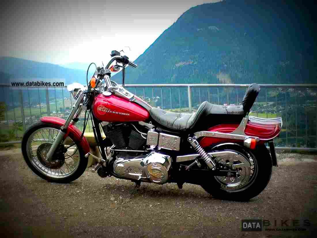 Harley Davidson 1340 Super Glide 1993 2 motorbike A4 Photo Print
