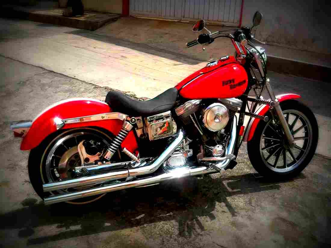 Harley Davidson 1340 Super Glide 1994 6 motorbike A4 Photo Print