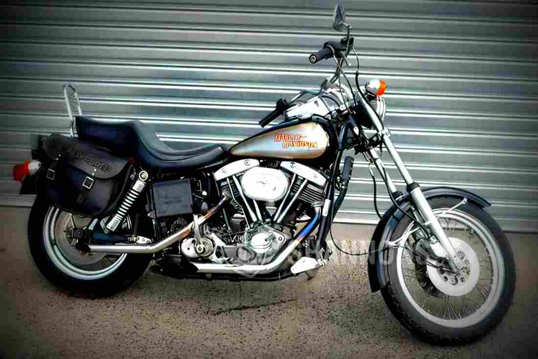 Harley Davidson 1340 Super Glide FXE 1982 6 motorbike A4 Photo Print