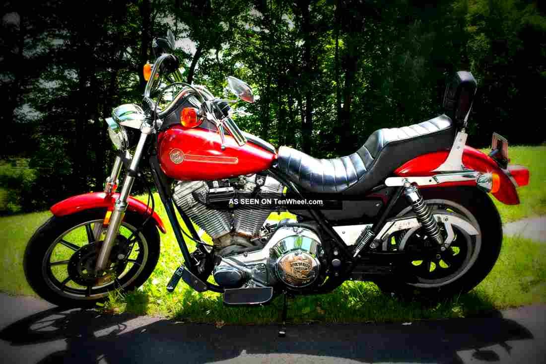 Harley Davidson 1340 Super Glide FXR 1990 4 motorbike A4 Photo Print