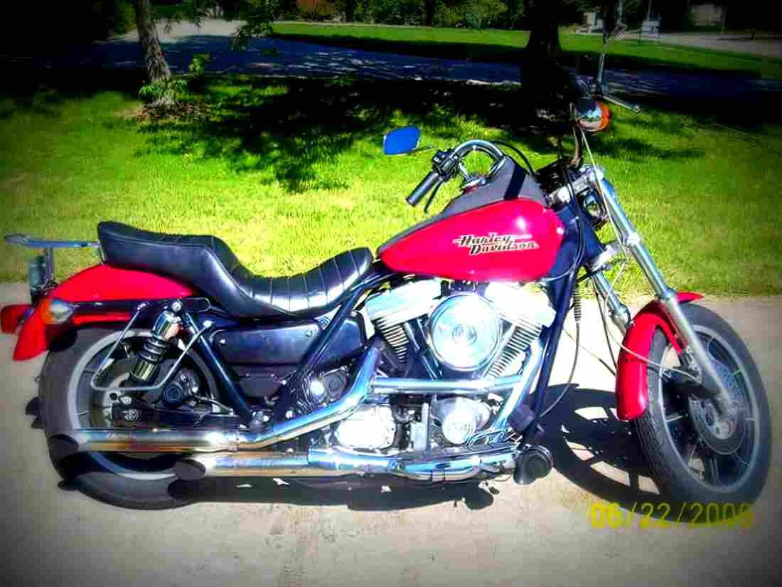 Harley Davidson 1340 Super Glide FXR 1990 5 motorbike A4 Photo Print