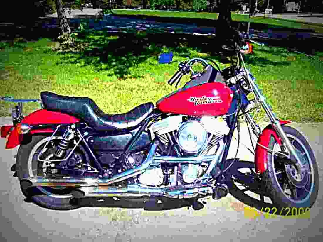Harley Davidson 1340 Super Glide FXR 1991 5 motorbike A4 Photo Print