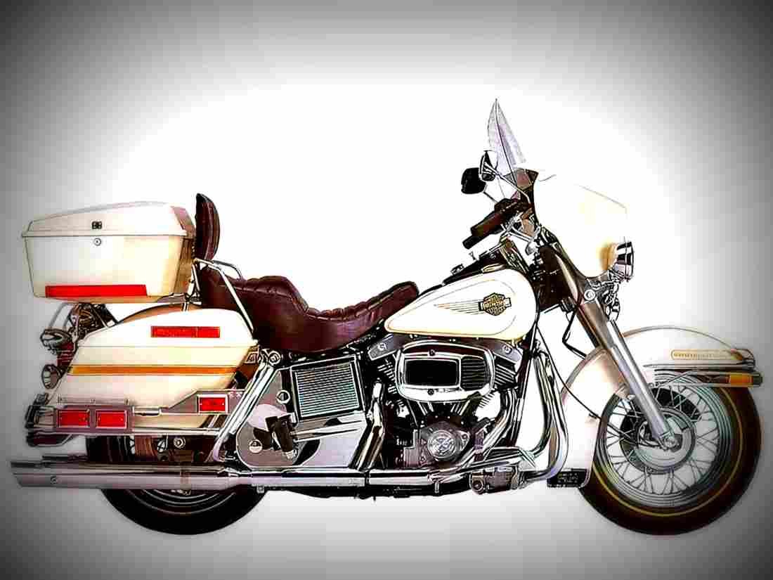 Harley Davidson 1340 Super Glide II FXE 1981 4 motorbike A4 Photo Print