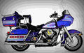 Harley Davidson 1340 Tour Glide Classic FLTC 1987 1 motorbike A4 Photo Print