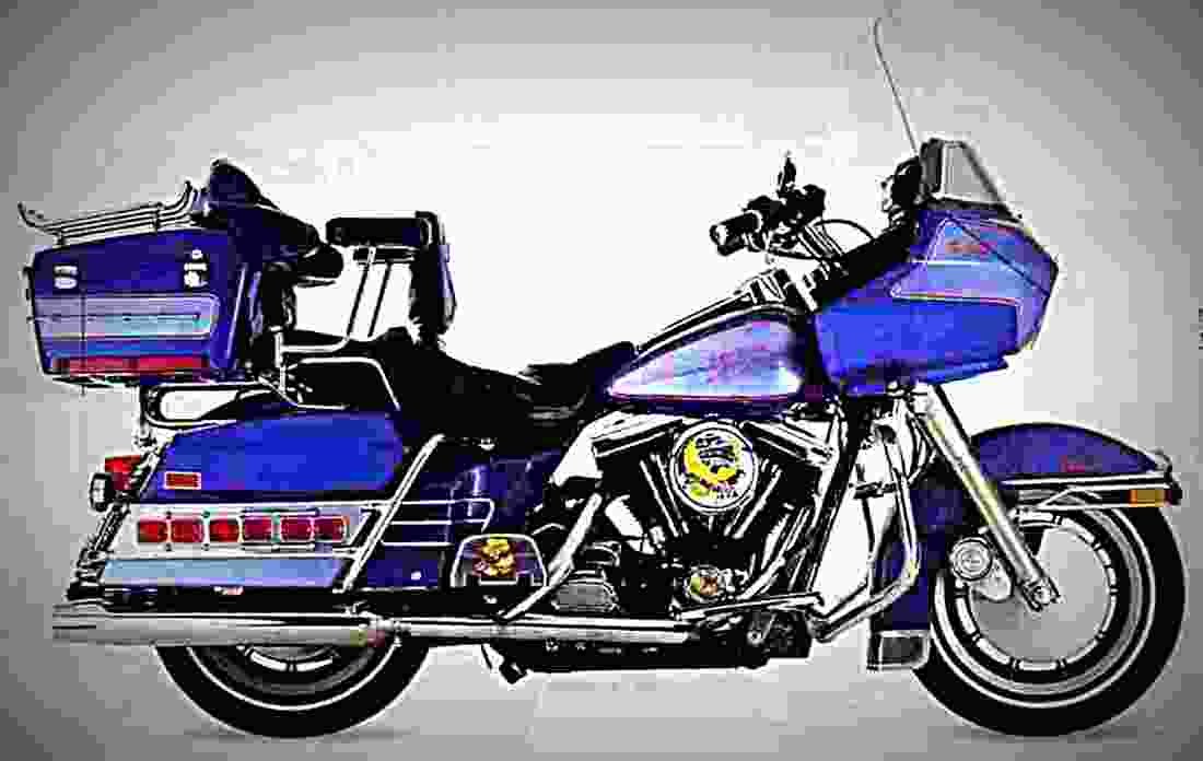 Harley Davidson 1340 Tour Glide Classic FLTC 1987 1 motorbike A4 Photo Print
