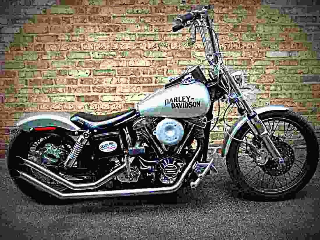 Harley Davidson 1340 Wide Glide FXWG 1980 2 motorbike A4 Photo Print
