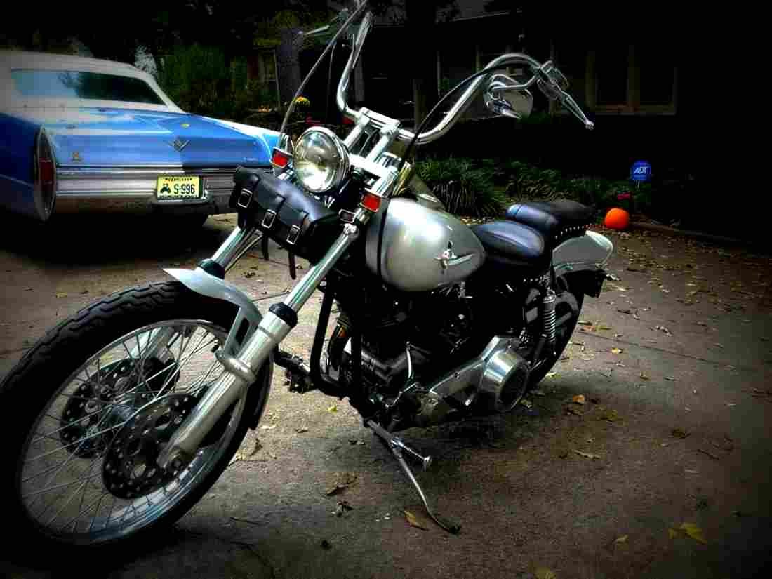 Harley Davidson 1340 Wide Glide FXWG 1983 1 motorbike A4 Photo Print