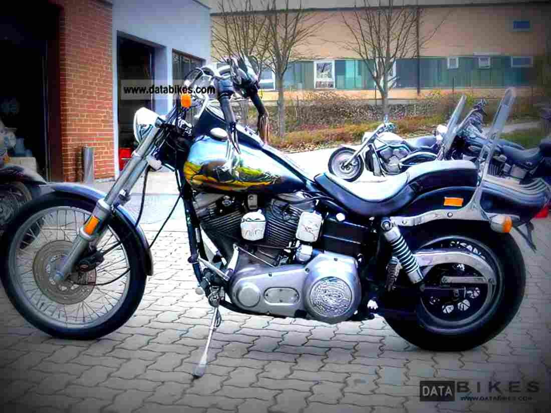 Harley Davidson 1340 Wide Glide FXWG 1983 4 motorbike A4 Photo Print