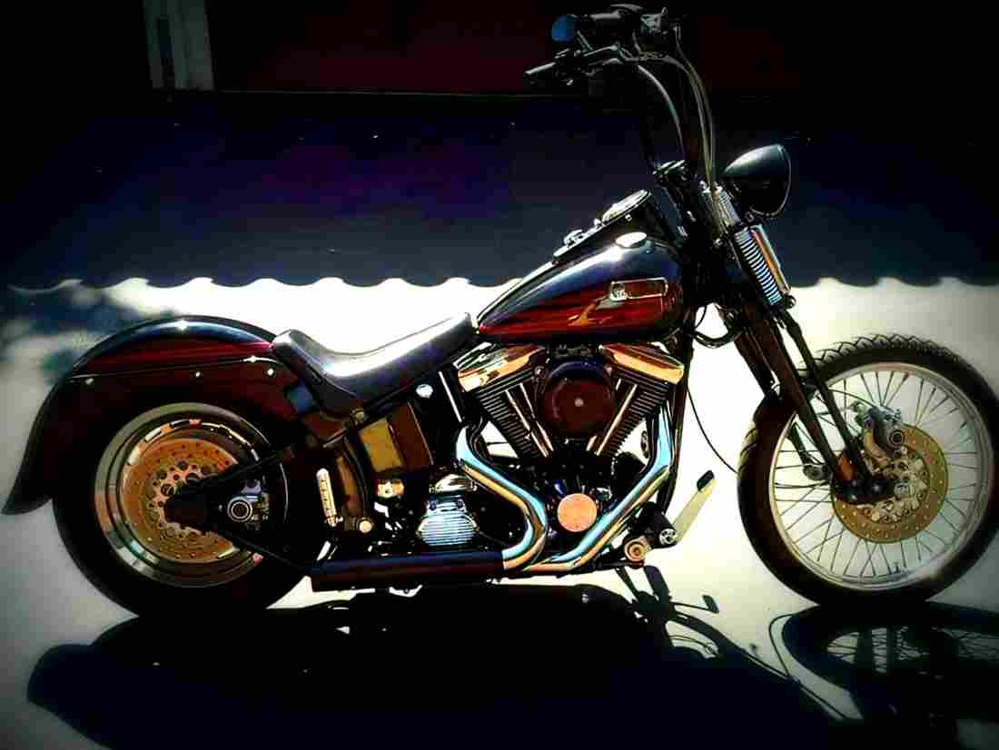 Harley Davidson Bad Boy 1997 5 motorbike A4 Photo Print