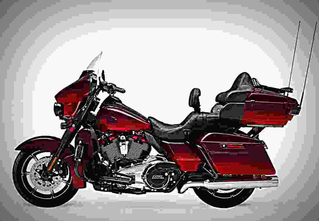 Harley Davidson CVO Limited 2018 1 motorbike A4 Photo Print
